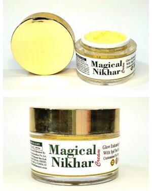 Magical Nikhar Cream, 100% organic and handmade skincare product, nourishing and rejuvenating cream for glowing skin, natural ingredients, suitable for all skin types, chemical-free beauty solution, best organic skincare, premium handmade cream, Magical Nikhar organic cream.